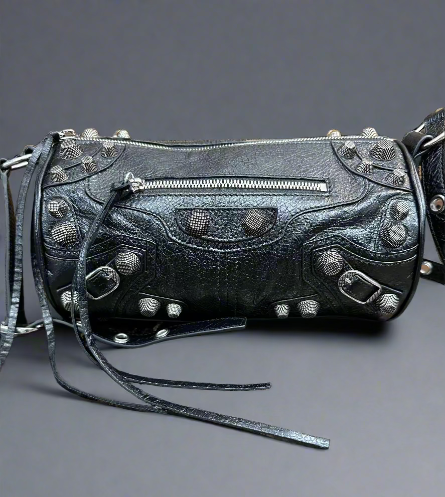 Balenciaga Le Cagole Cylinder Black Shoulder Bag – Mr. Steve's