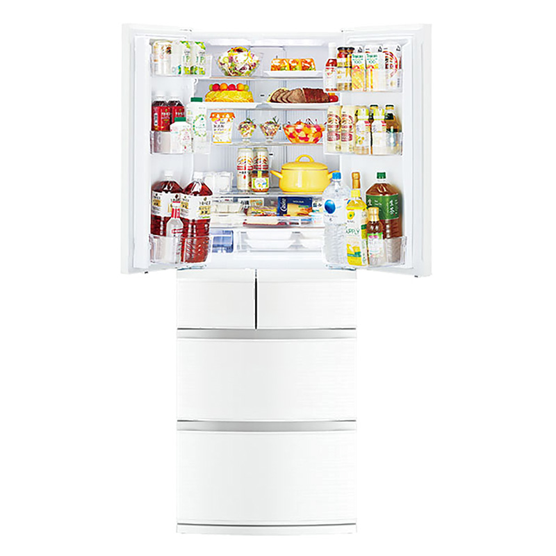 お取り寄せ商品】462L フレンチ6ドア冷蔵庫 MR-R46E-W ｜ ミスター