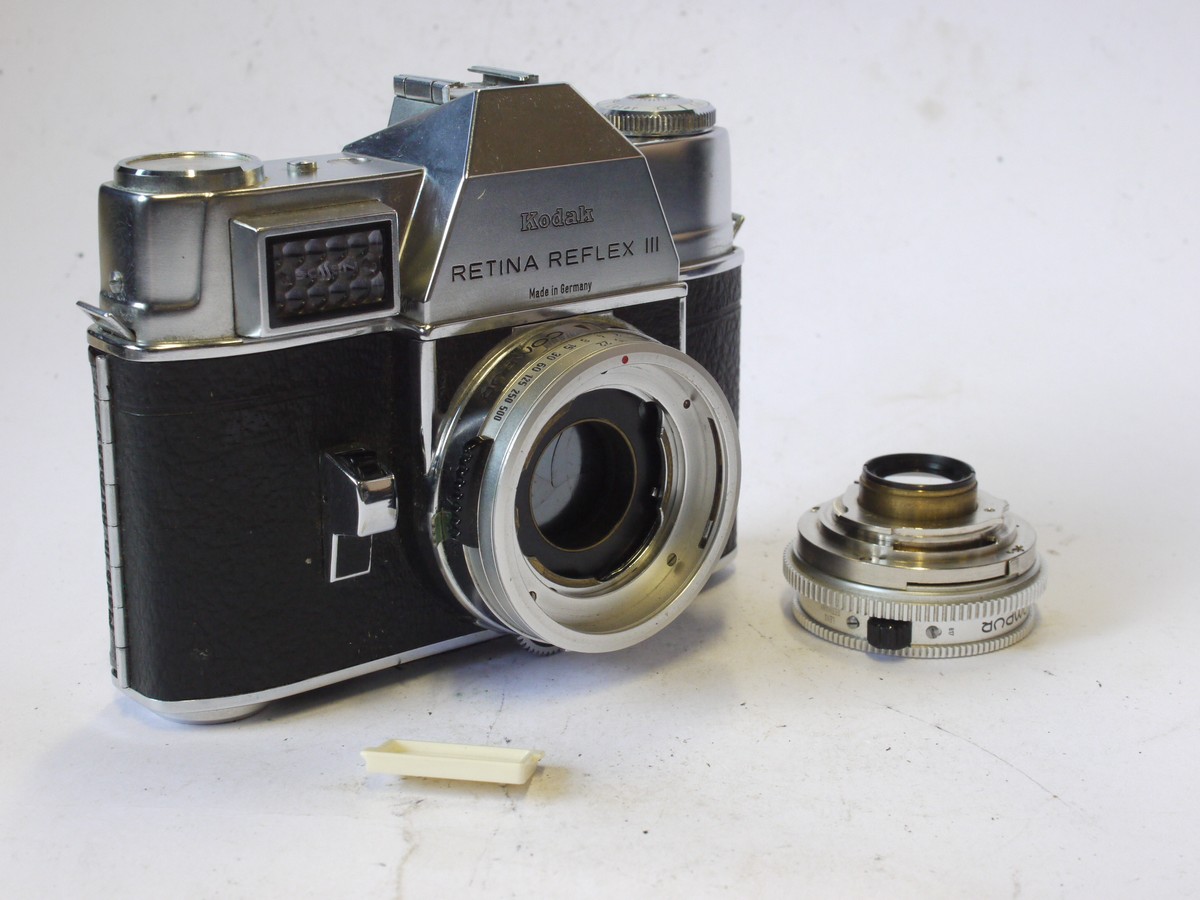 Kodak Retina Reflex III 35mm Selenium metered SLR + Schneider 50mm