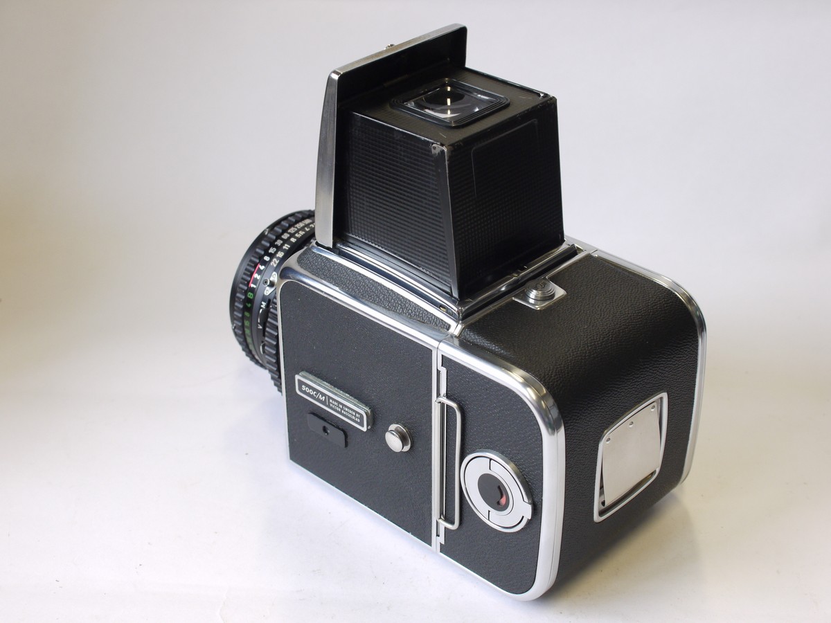 Hasselblad 500C/M with waist-level finder, A12 magazine back
