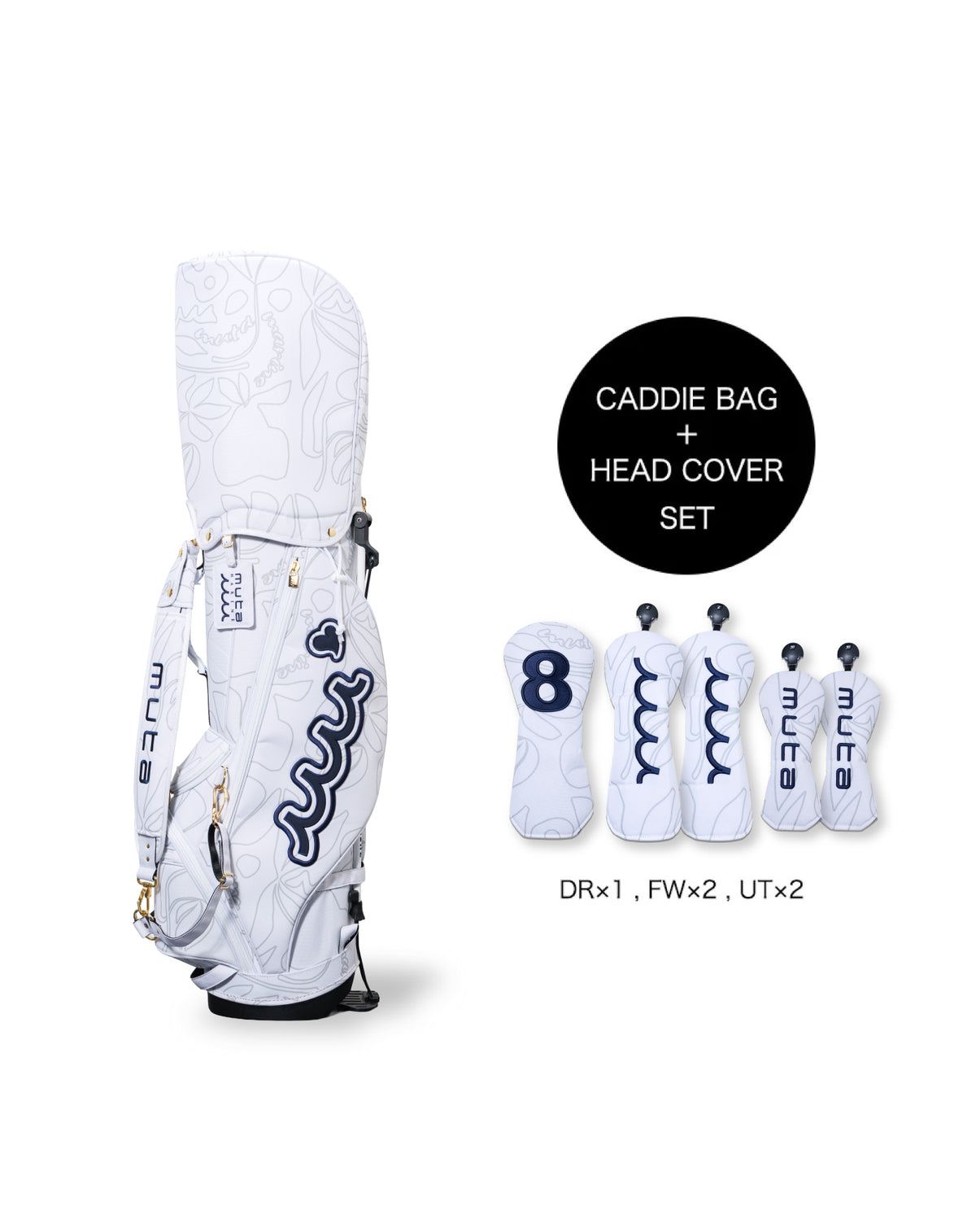 R*様 Russelluna キャディバッグ ヘッドカバーセット Russelluna