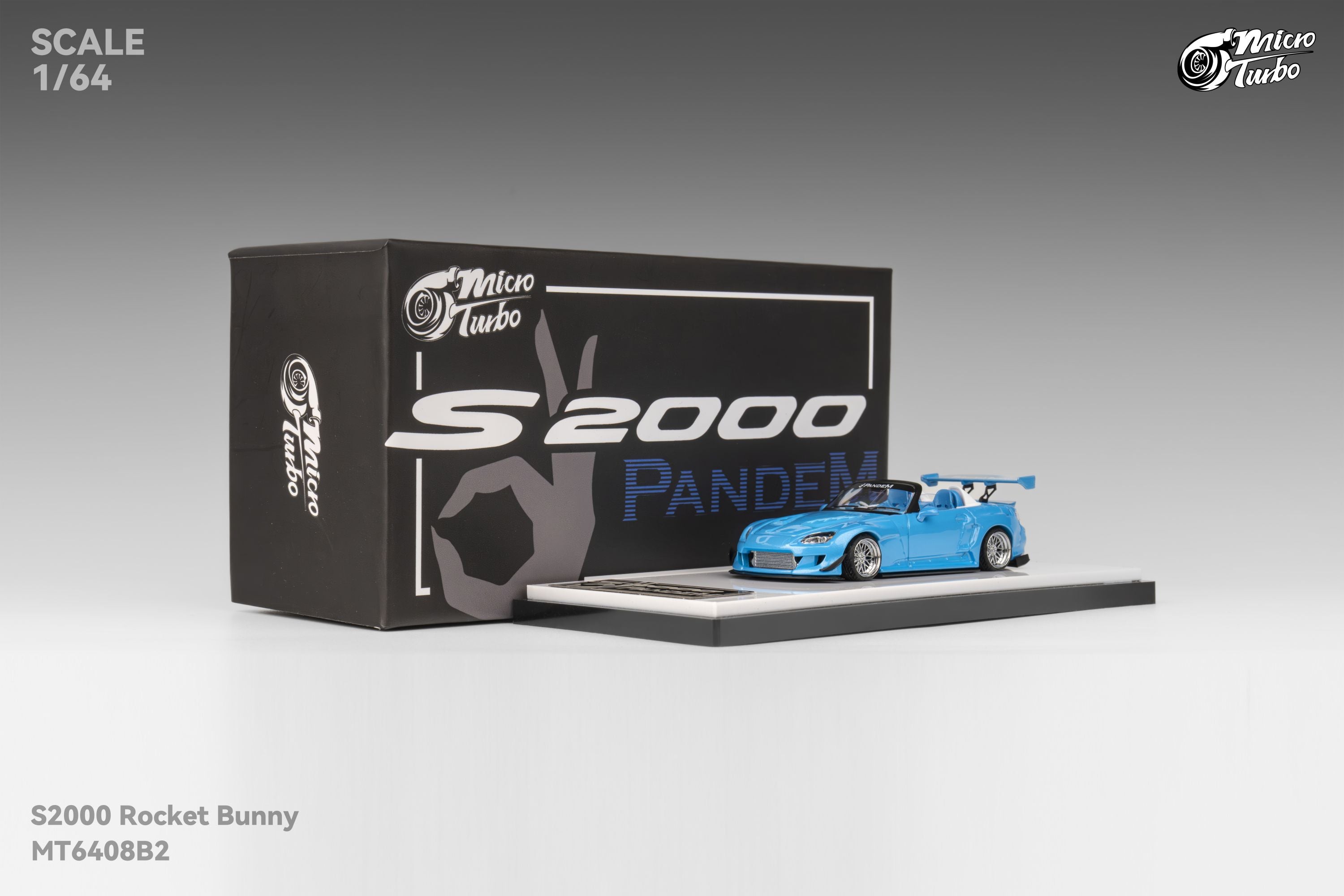 Microturbo - 1/64 Custom S2000 RB- Metallic Blue