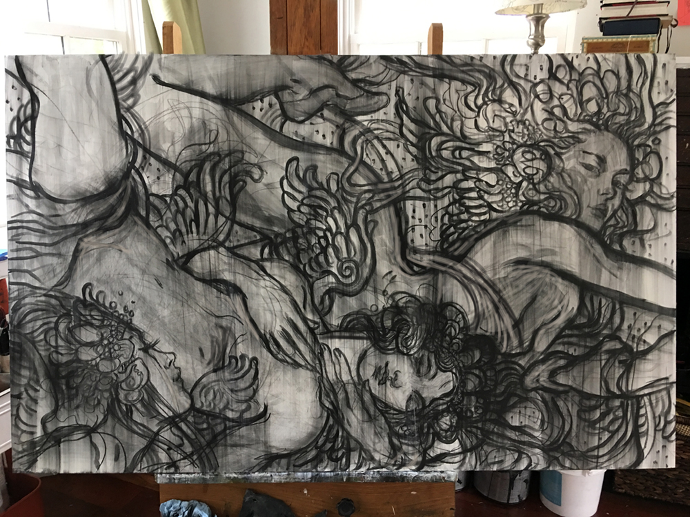 Rebecca Guay クラウドファンディング -レベッカに原画を描いてもらい