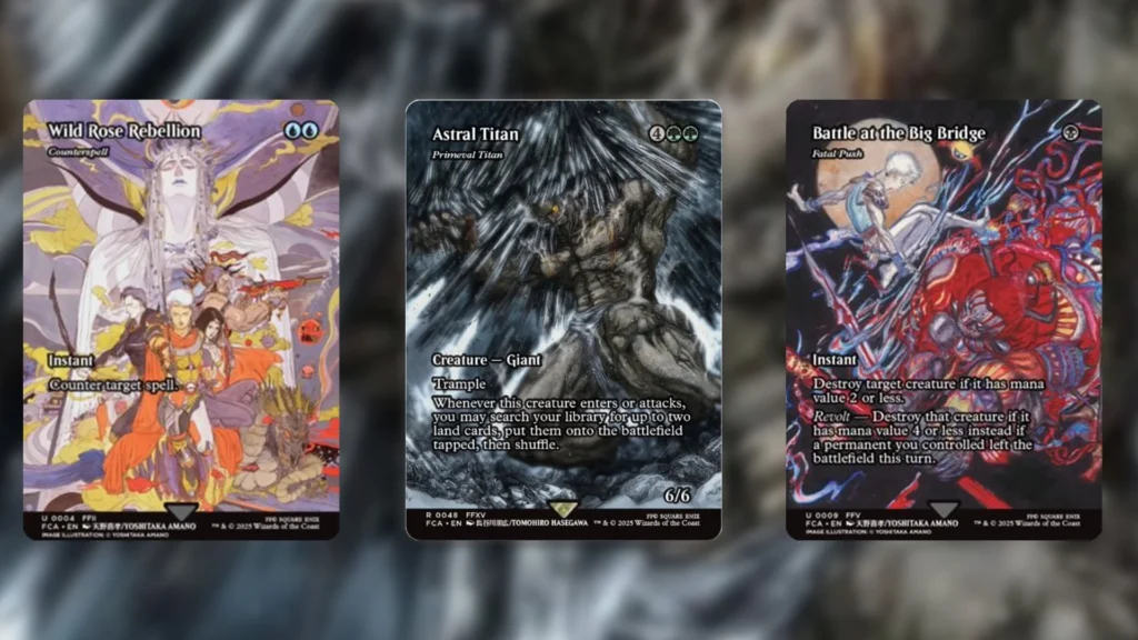 ファイナルファンタジーMTGのボーナスシートに16枚の多フォーマット