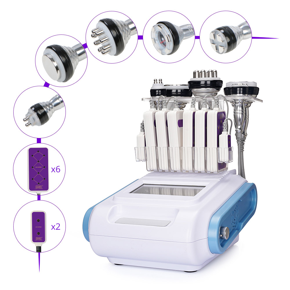6 IN 1 Unoisetion Cavitation 2.0 Vacuum R-F Slimming Machine