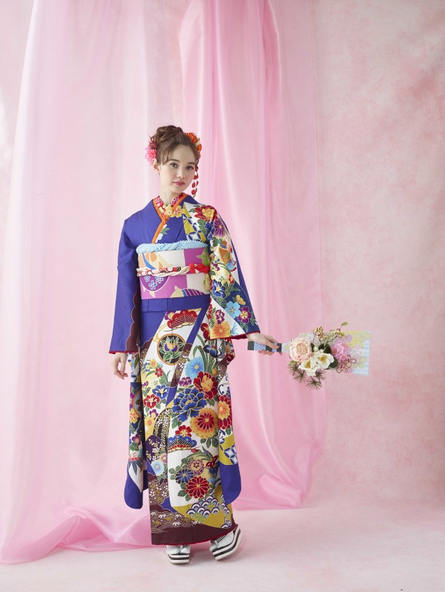 ウィズワタベの振袖 /紺色/古典/その他/ 琉球紅型 | My振袖