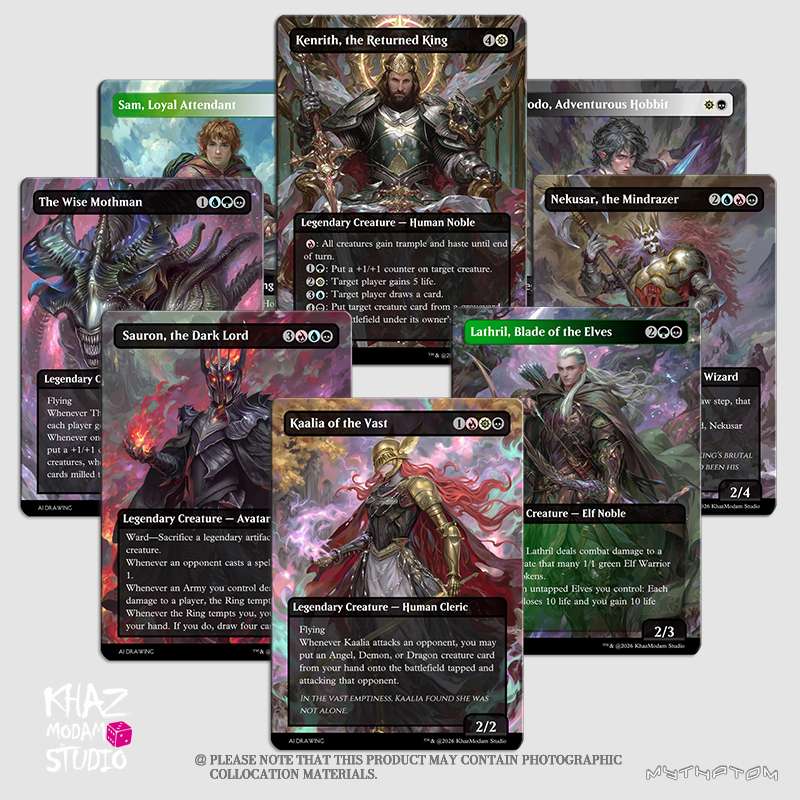 MTG EDH Commander Deck Set Quality Custom Art Proxy & Token Foils