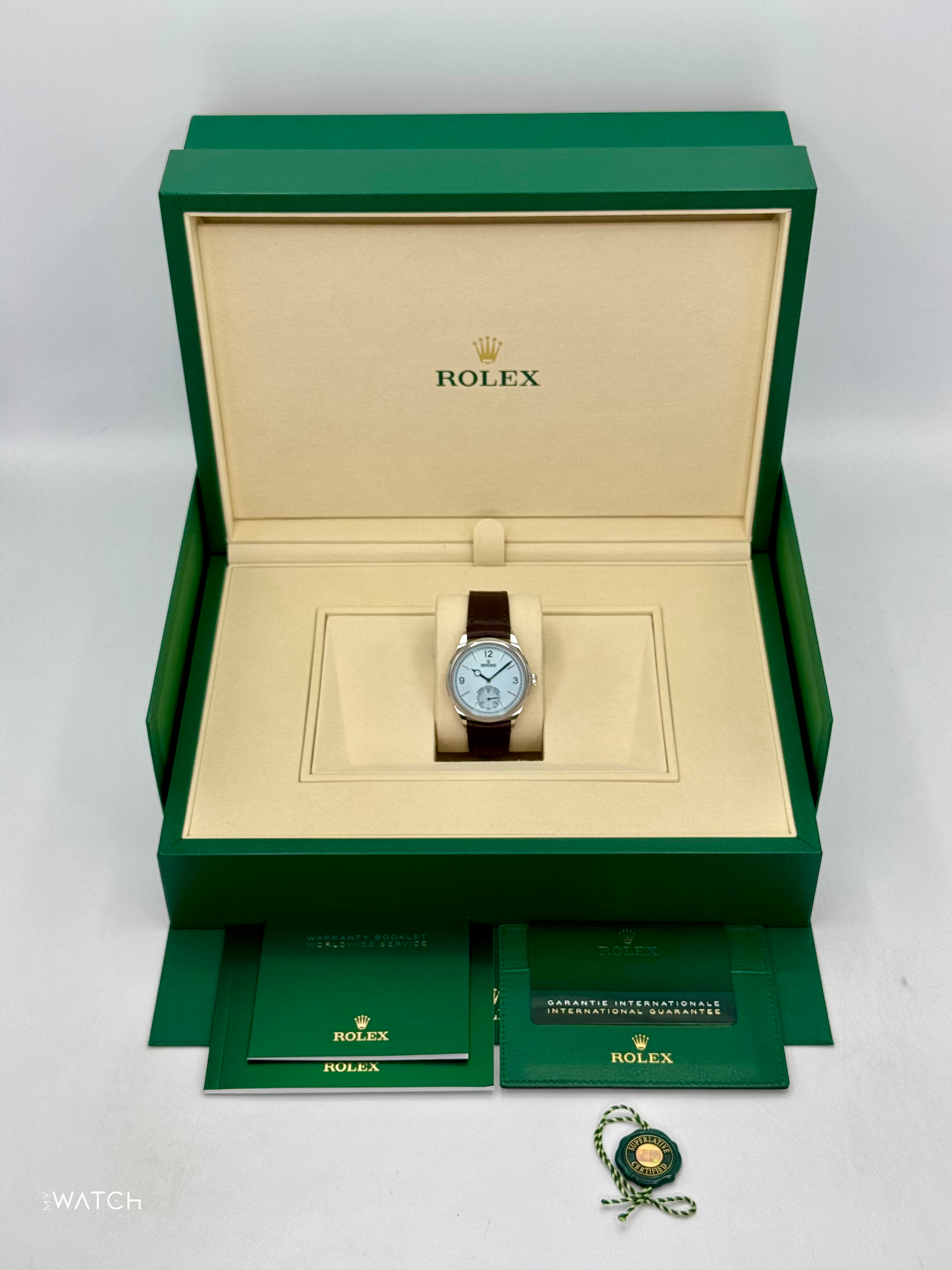 NEW 2025 Rolex 1908 39mm 52506 Platinum Ice Blue Dial