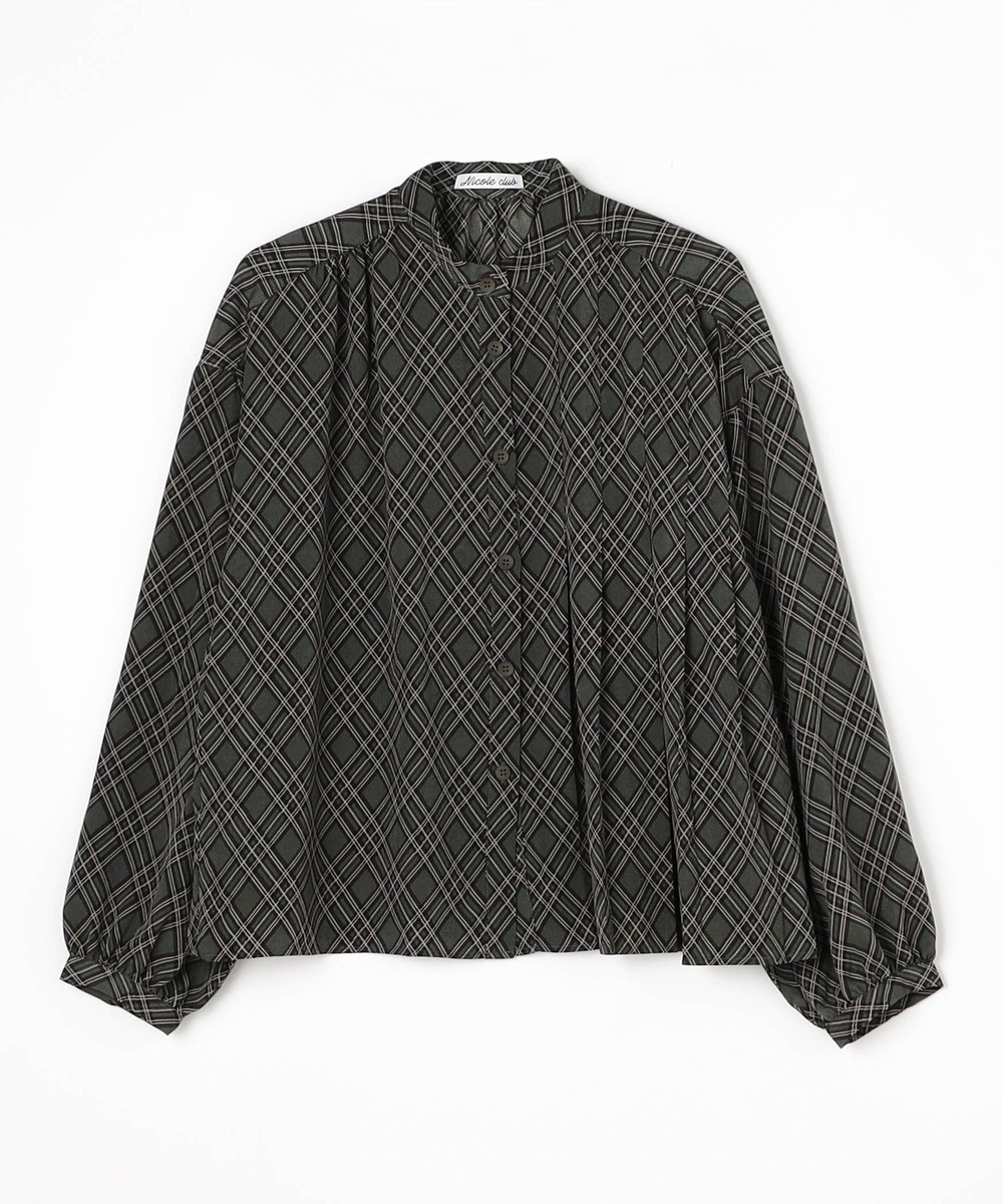 プリーツ柄ブラウス｜長袖｜ニコル公式通販サイト｜NICOLE ONLINE SHOP