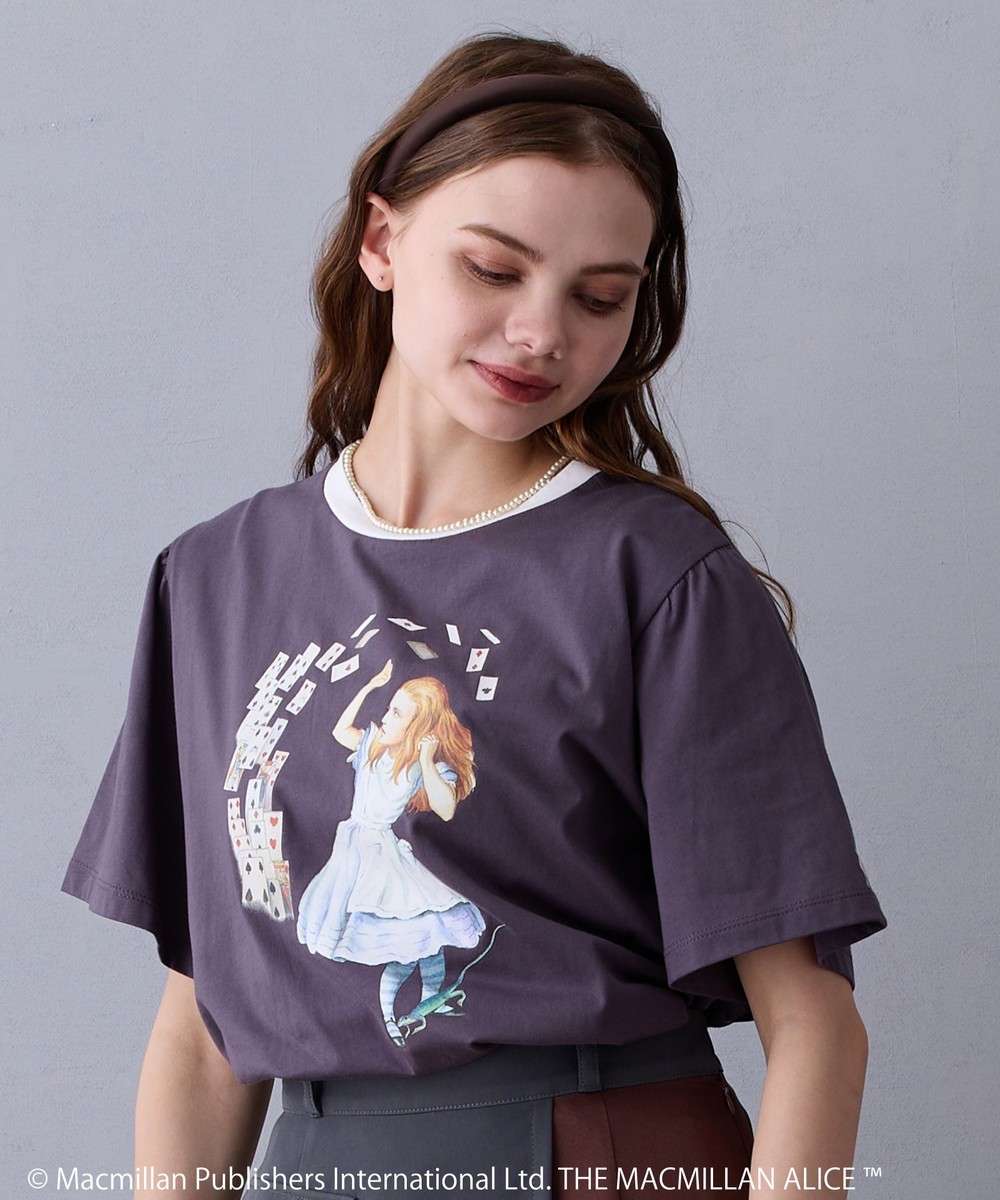 THE MACMILLAN ALICE マクミラン・アリスプリントコラボTシャツ｜T