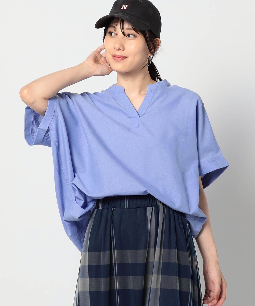 爽やか吸水速乾リネン スキッパーシャツ｜シャツ/ブラウス｜ニコル公式