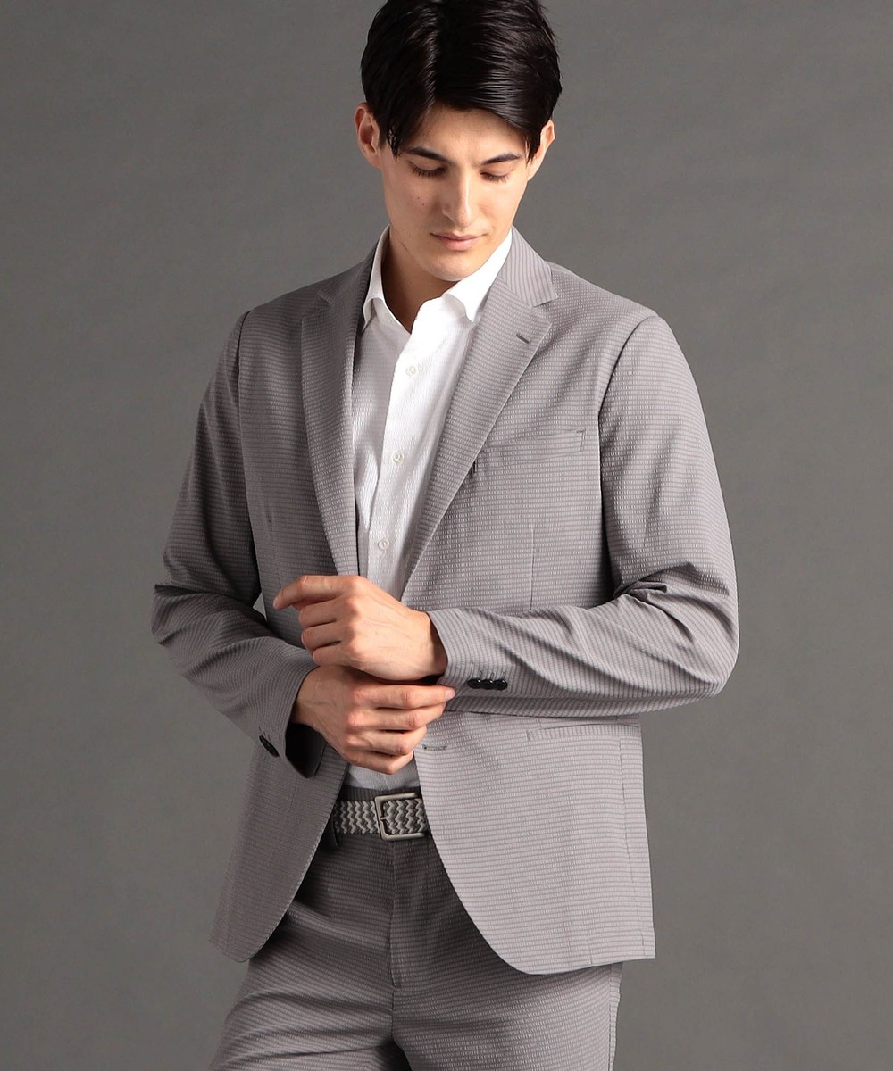 ex/tra】シアサッカー セットアップジャケット｜テーラード｜ニコル