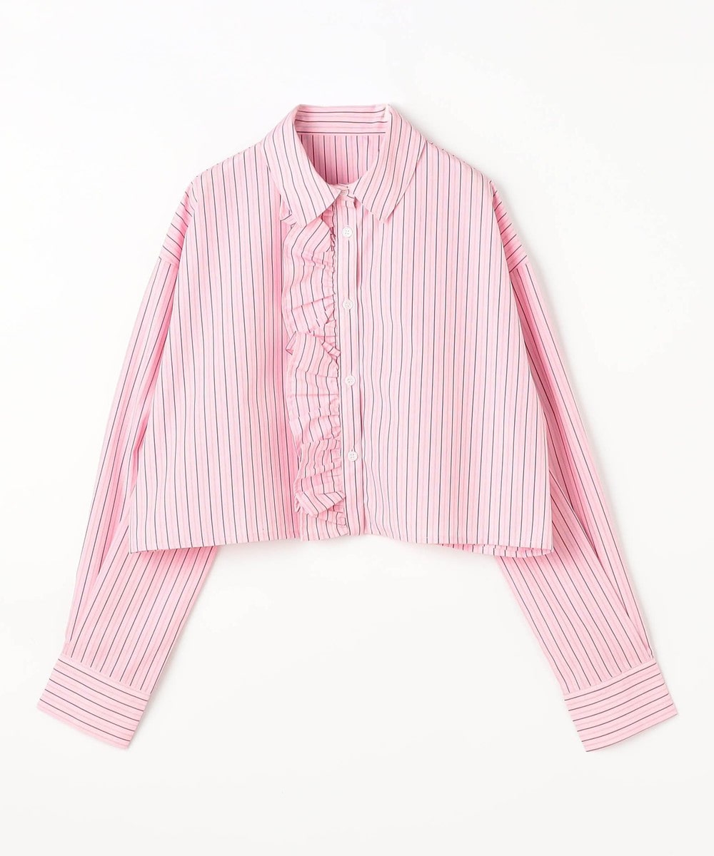 ストライプフリルシャツ｜長袖｜ニコル公式通販サイト｜NICOLE ONLINE SHOP