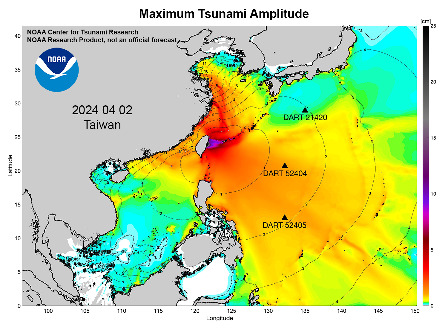 NOAA Center for Tsunami Research - Tsunami Event - April 2, 2024