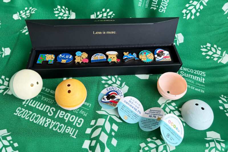 大阪・関西万博2025 ×レンゴー株式会社 オリジナルピンバッジ - na