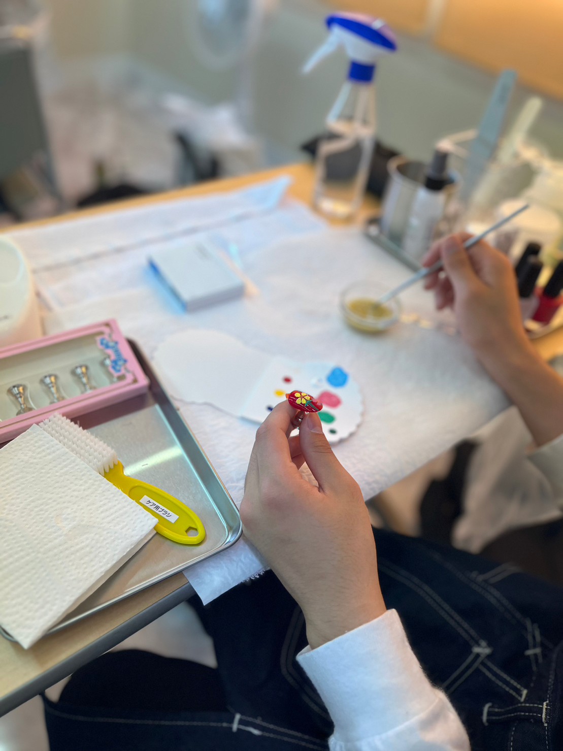 ネイル授業💅🏻✨ – 福岡南美容専門学校