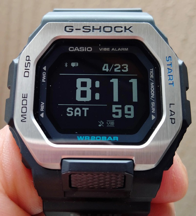 GBX-100のタイドグラフ機能レビュー[G-SHOCK G-LIDE 最強釣り時計