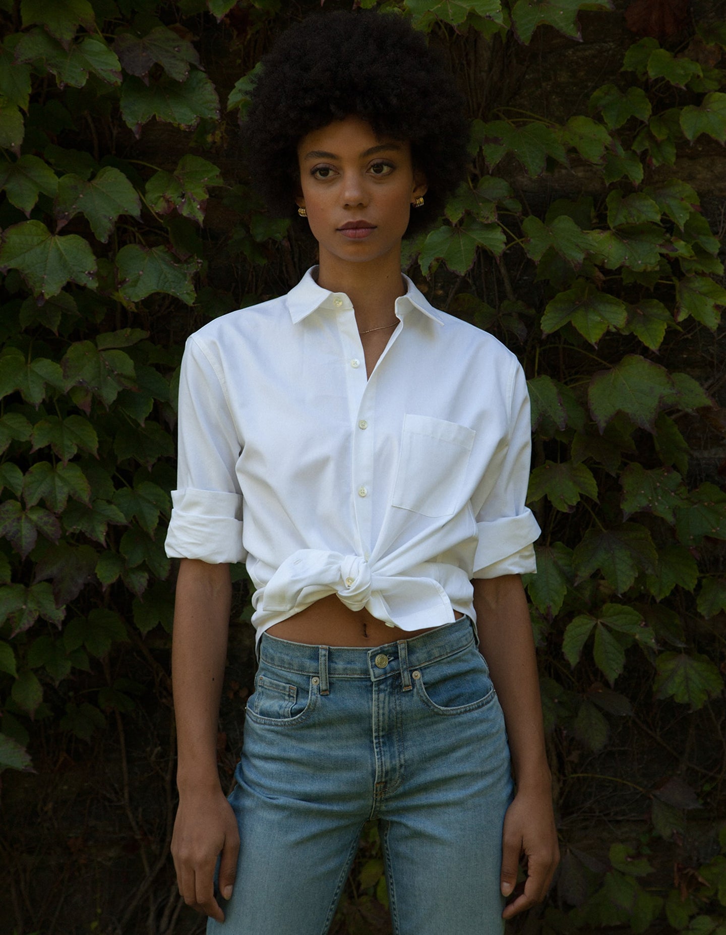 The New Oxford Shirt in 'Crisp White' Organic Cotton | NAOMI NOMI