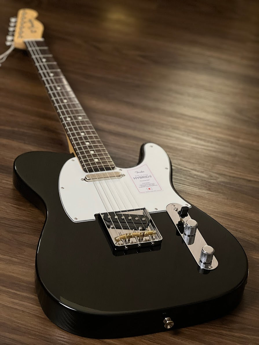 Fender Japan Hybrid II Telecaster with Rosewood FB in Black