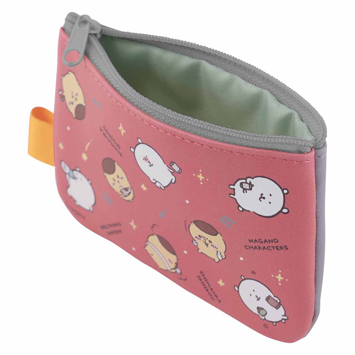 ナガノキャラクターズ 2個セットポーチ（グレー×レッド） | ナガノ