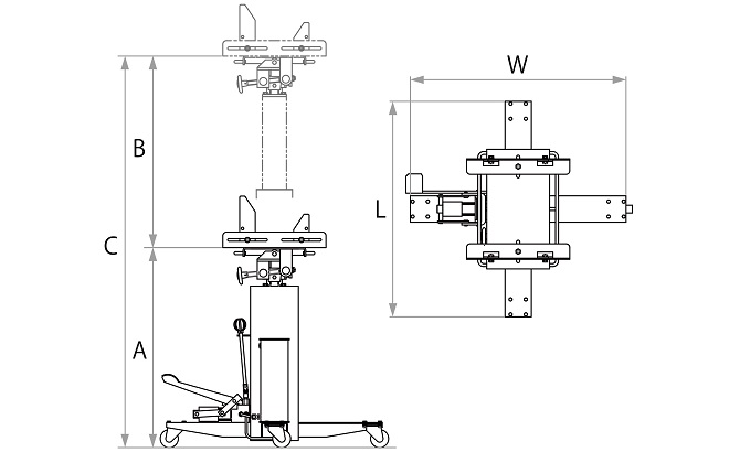 ミッションリフト | 製品情報 | 長崎ジャッキ | 整備業界を下から