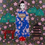 春の京都の舞妓さん | 村上隆 （ムラカミタカシ） | 百貨店クオリティ