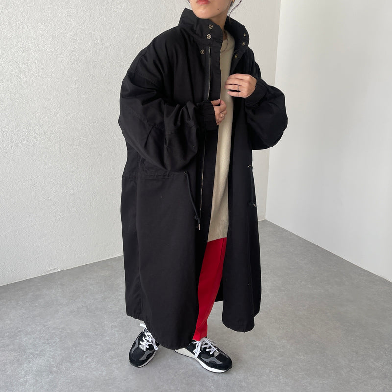 vintage like military mods coat M-65 / black（ビンテージライク