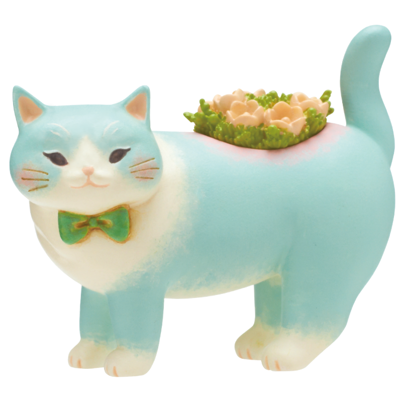 ATC ぽってりにゃんこプランター フィギュアコレクション – ネイチャー