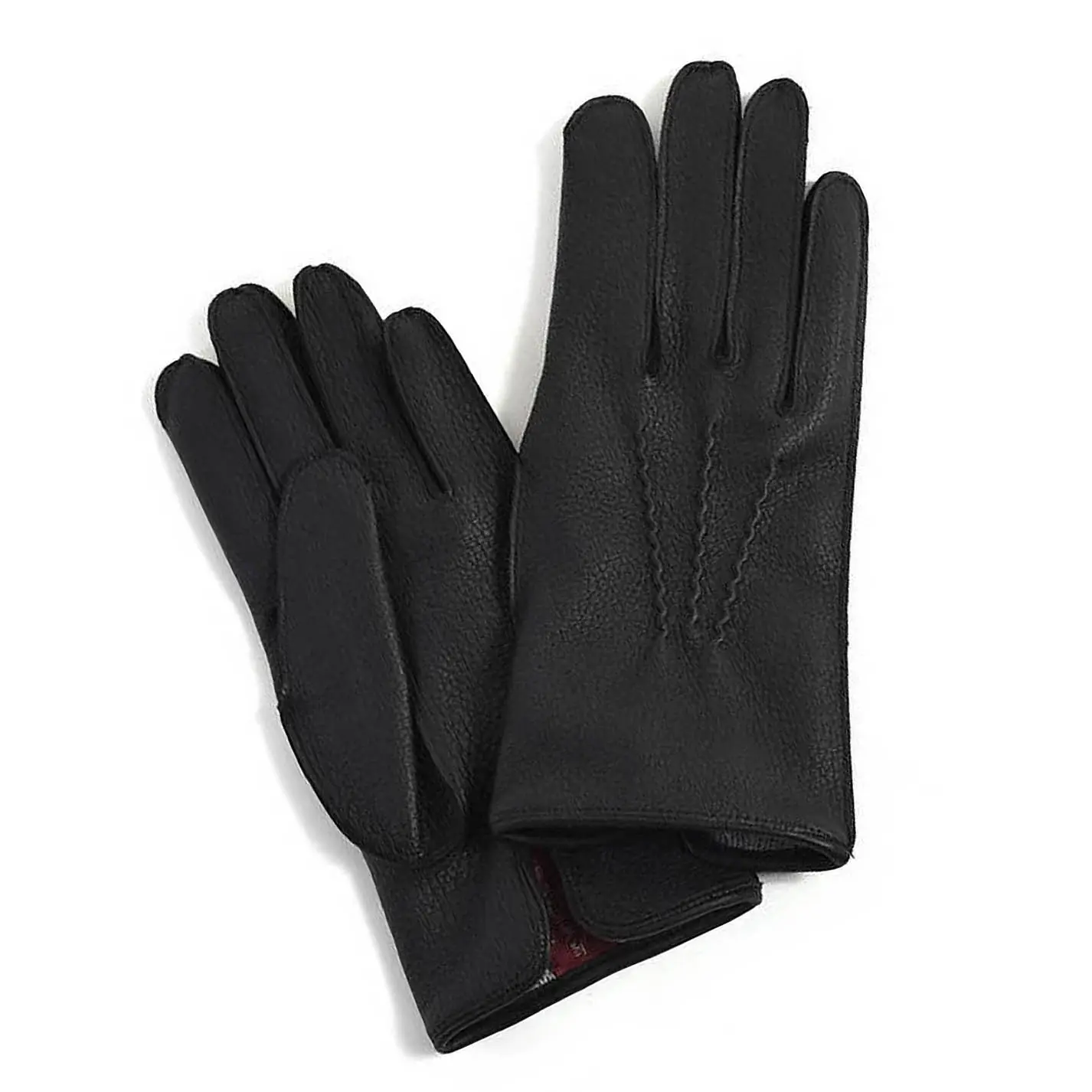 デンツ 15-1066 ディアスキン×カシミヤ BLACK×PEWTER 革手袋