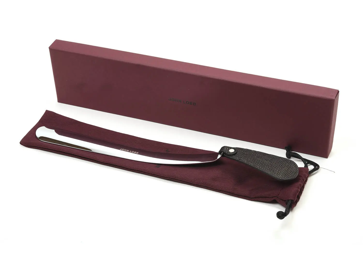 ジョンロブ Medium metal shoehorn BLack Lizard