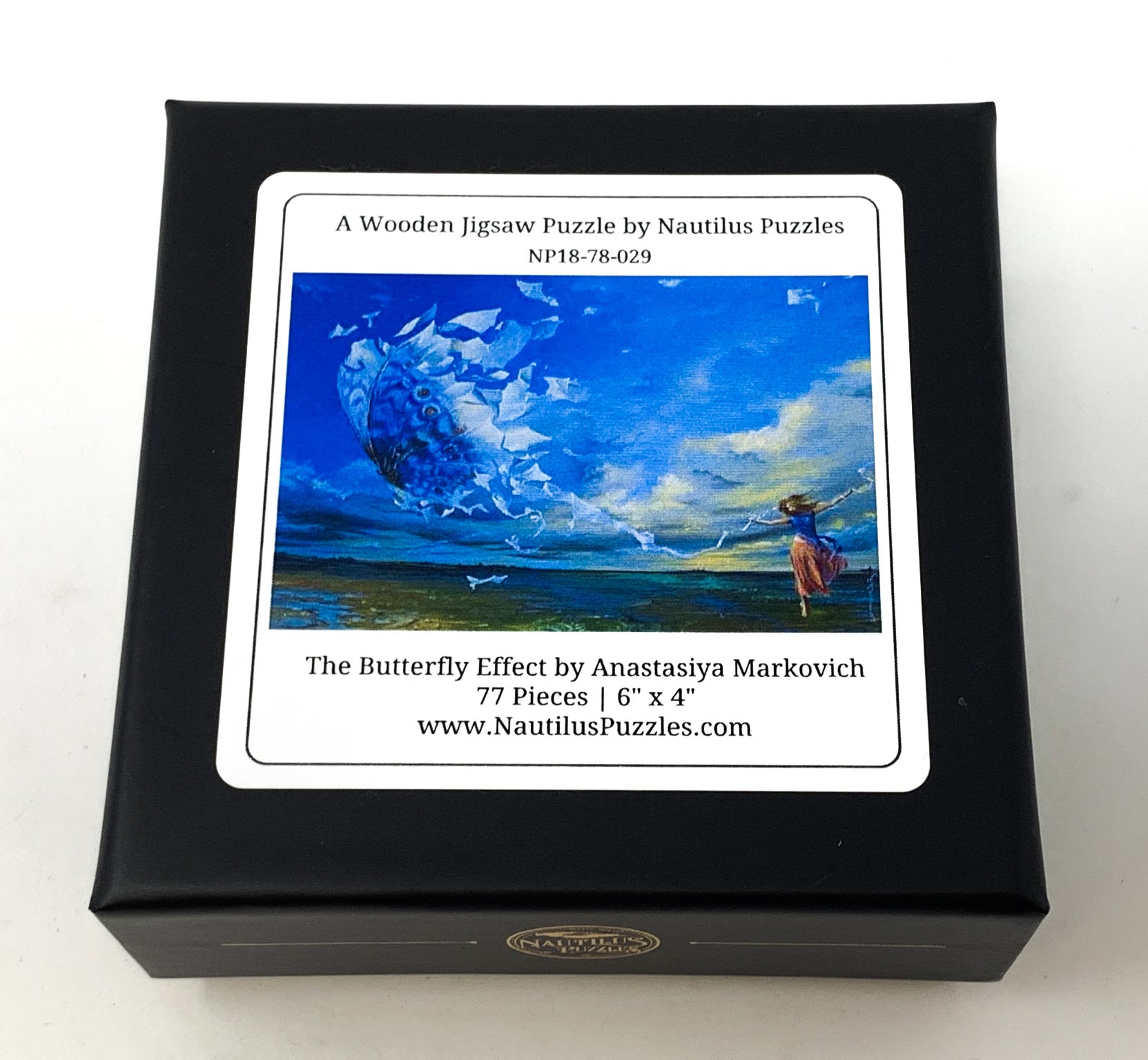 The Butterfly Effect (77 Pieces) Mini Wooden Puzzle | Nautilus Puzzles