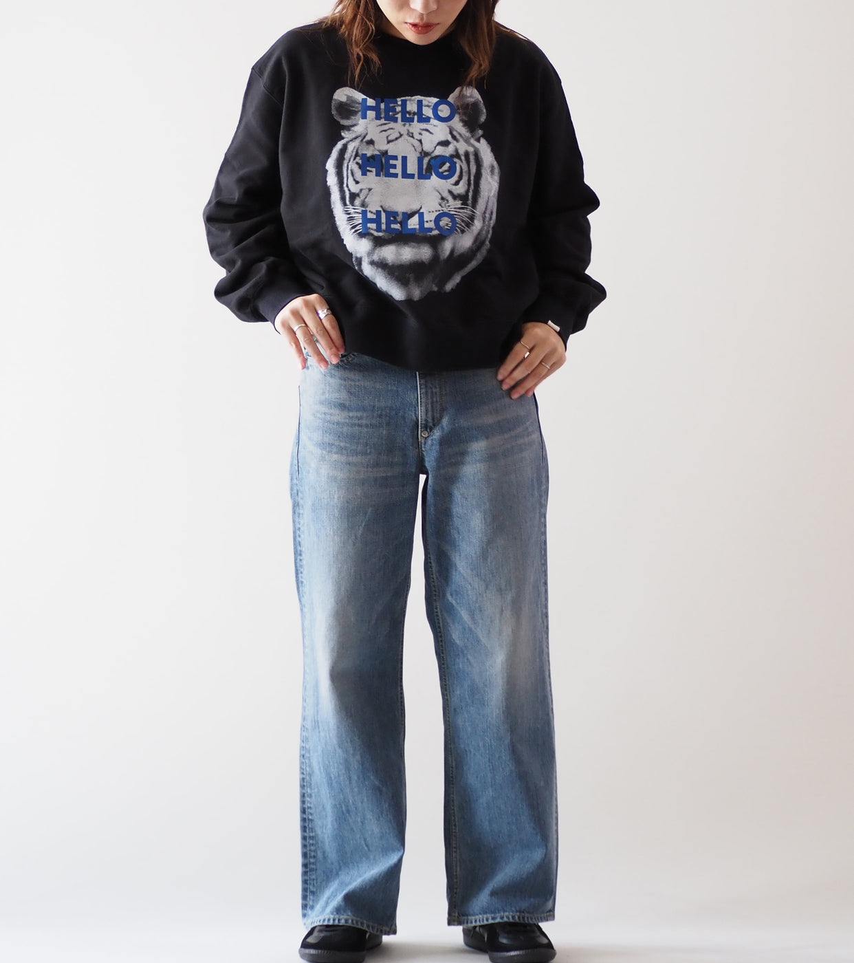 Oblada タイガー スウェット , Black – Navyblue