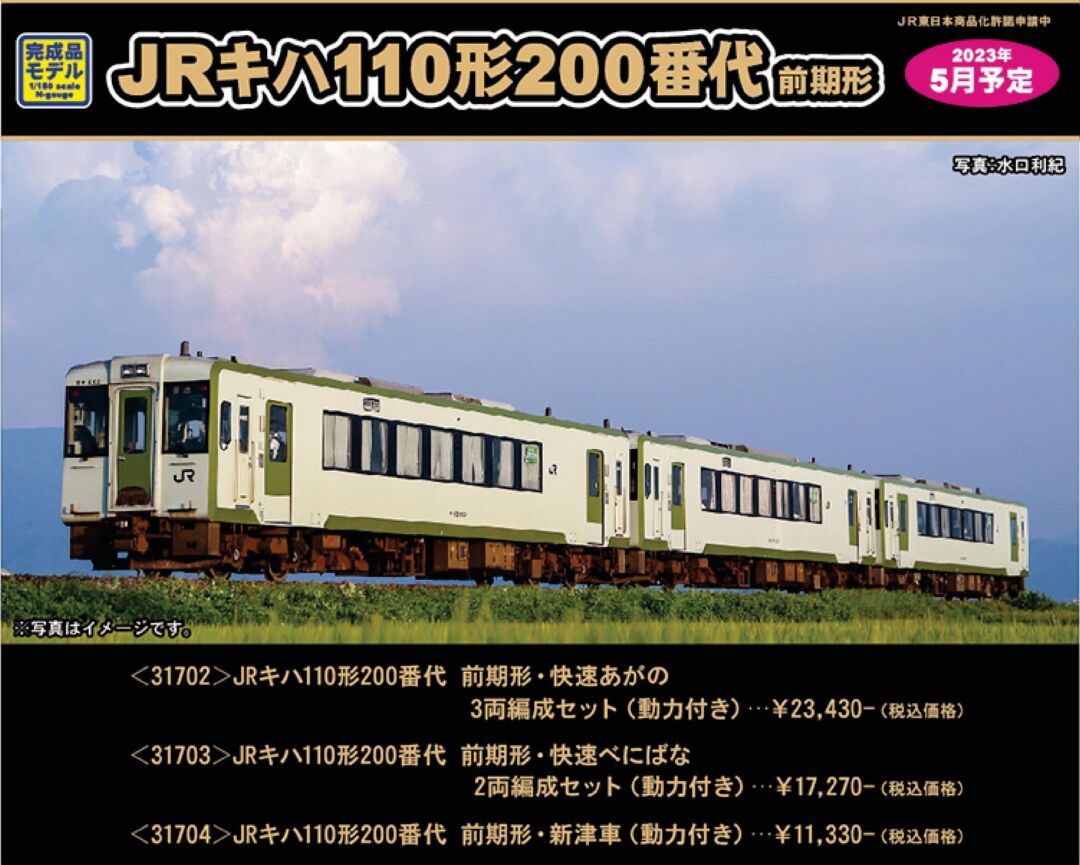 GM キハ110形200番代 前期形・快速べにばな 2両編成セット 品番:31703