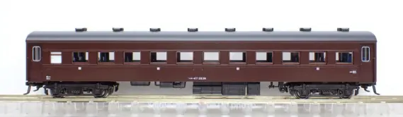 高崎運転所 旧型客車（スエ78 15＋スハ43系） が入線です。KATO 10