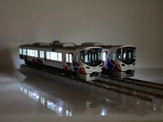 323系 大阪・関西万博ラッピング列車（ミャクミャク）を弄る。DENSHA