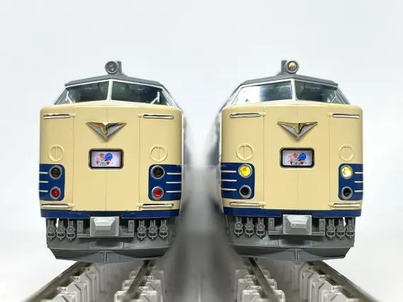 583系 N1・N2編成「わくわくドリーム号」 が入線しました。 KATO 10