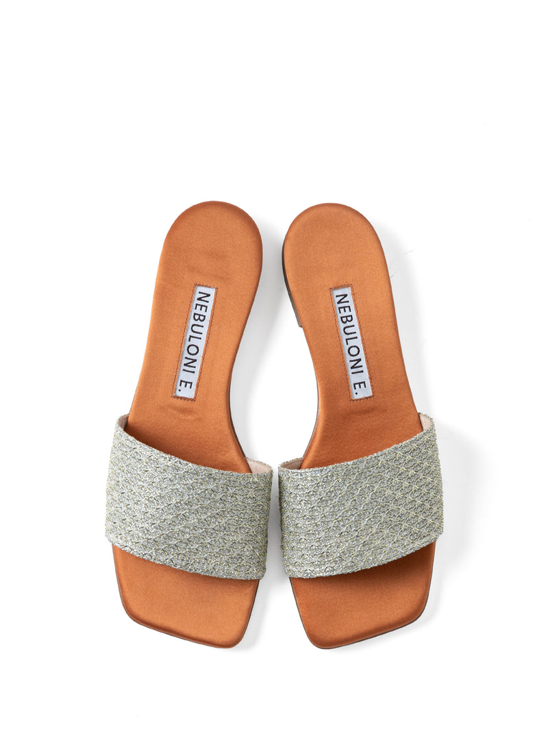 グリッターフラットスライドサンダル 7429T/GLAM – NEBULONI E.