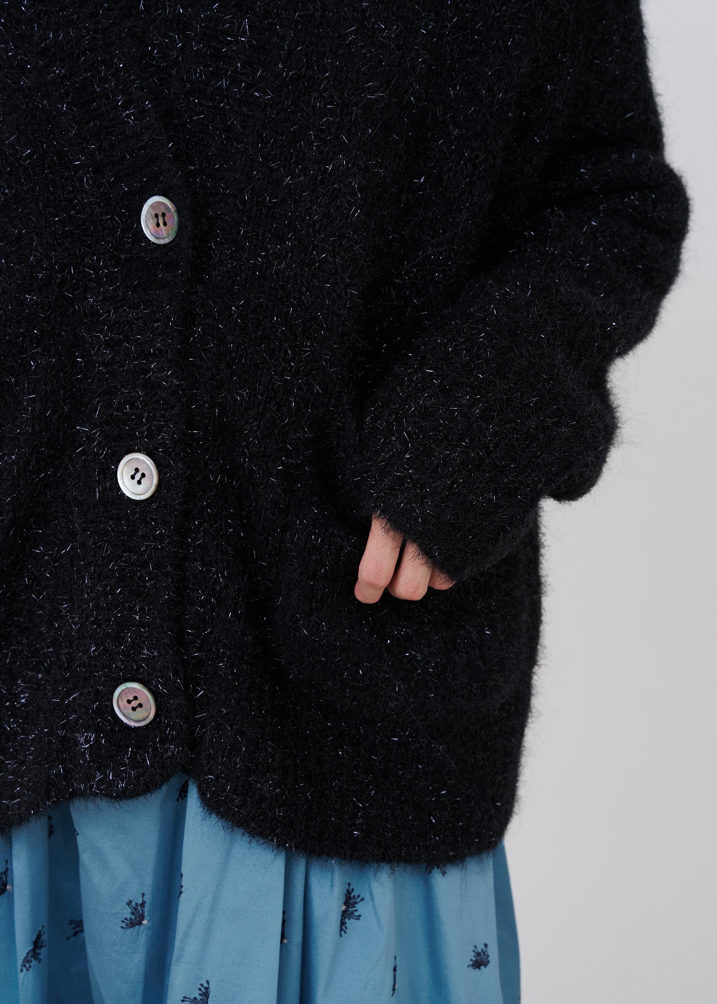 Alpaca Lurex Cardigan | Pasand by ne Quittez pas | パサンドバイ