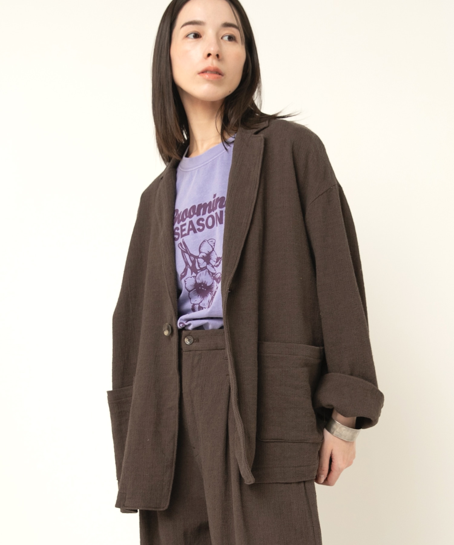 J2151 プリペラルーズテーラードジャケット(F スミクロ): アウター