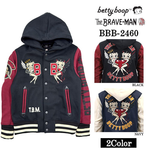THE BRAVEMAN×BETTY BOOP ベティーブープ ボンディング スタジャン bbb