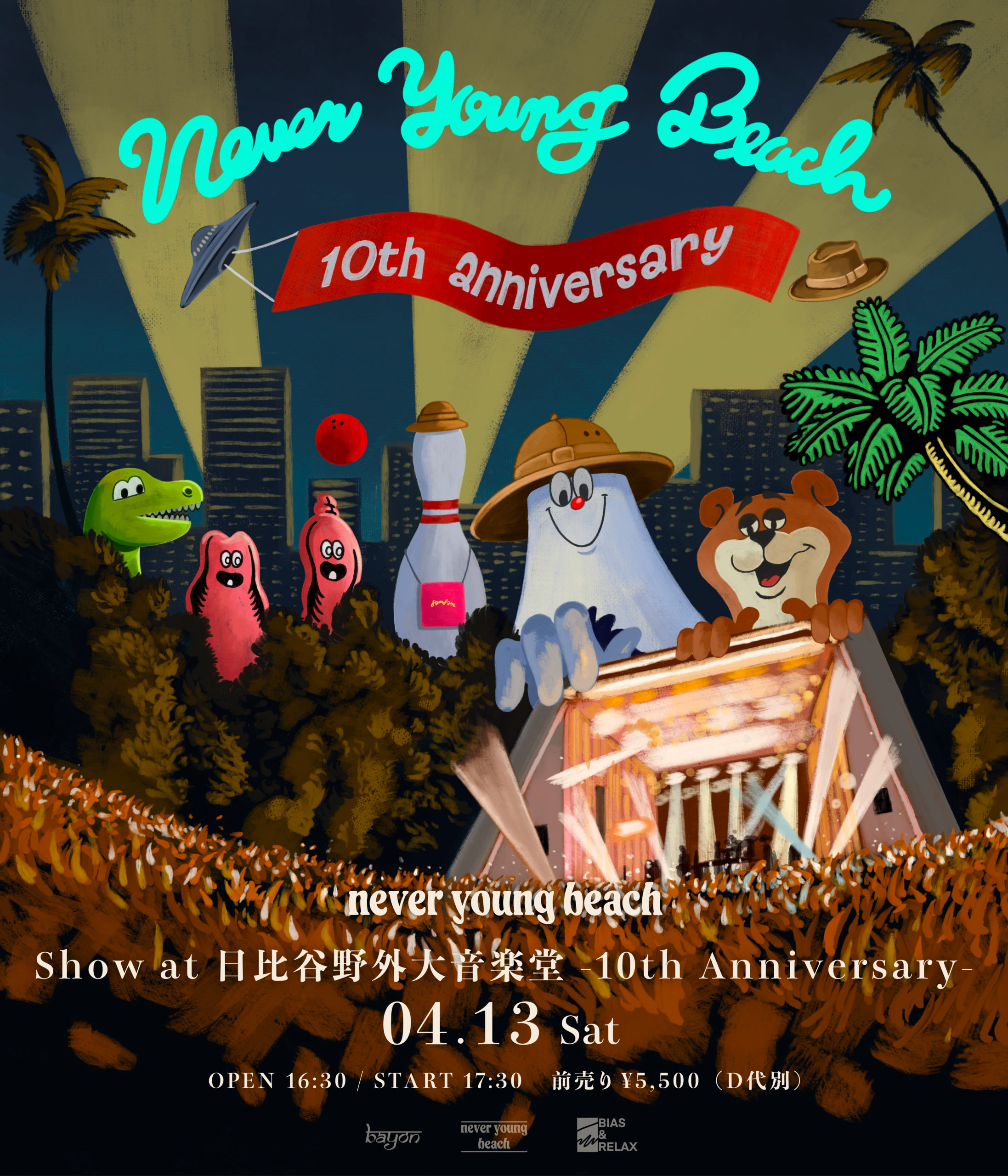 never young beach show at 日比谷野外大音楽堂 -10th Anniversary