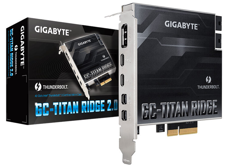 Intel Z490/H470チップセット搭載マザーボードに対応するThunderbolt 3