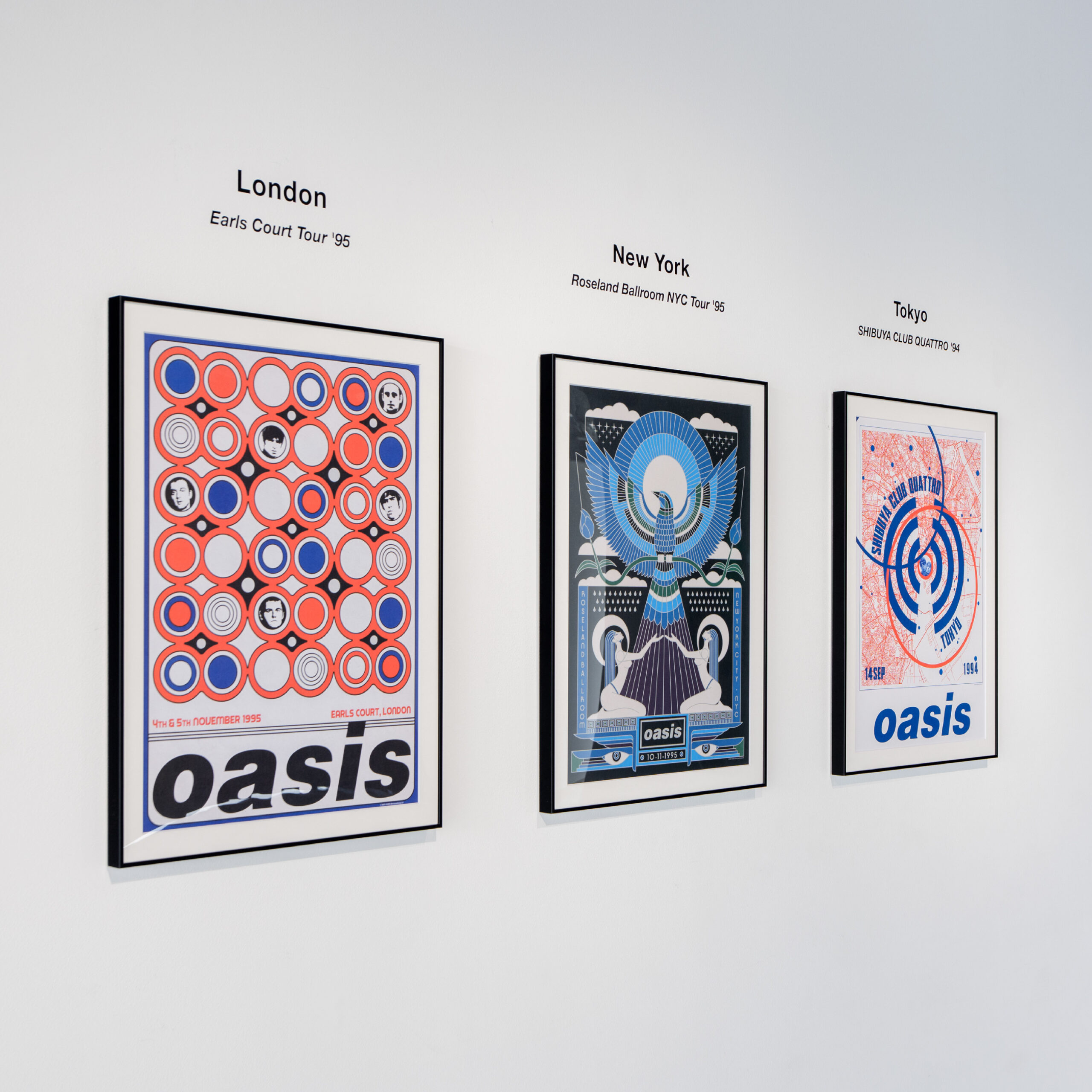 Oasis Historic Gig Art Poster - Roseland Ballroom NYC Tour ' 95