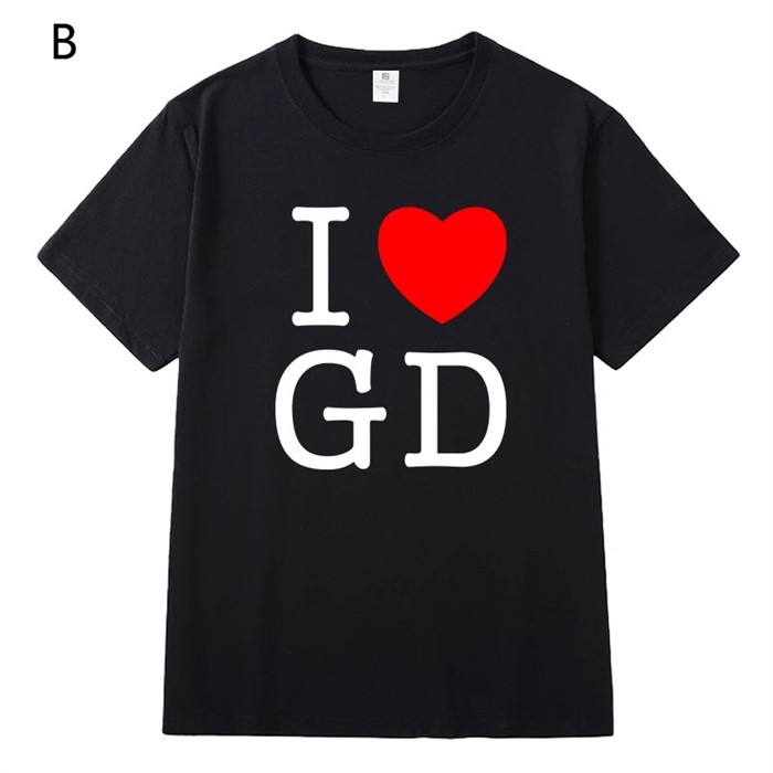 Newjoy / G-DRAGON ジードラゴン Tシャツ ハート 半袖 トップス 2025年