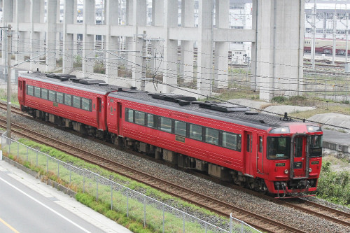鉄道写真 コレクション2014(131) JR九州キハ185系、特急「九州横断特急