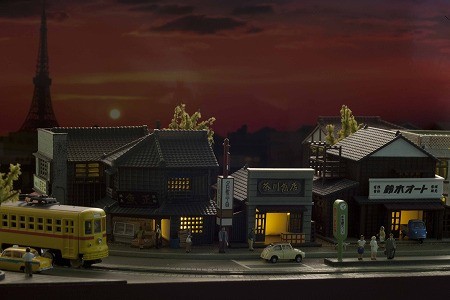 ALWAYS 三丁目の夕日』の街を走る6086号 - 都電100周年記念ジオラマ
