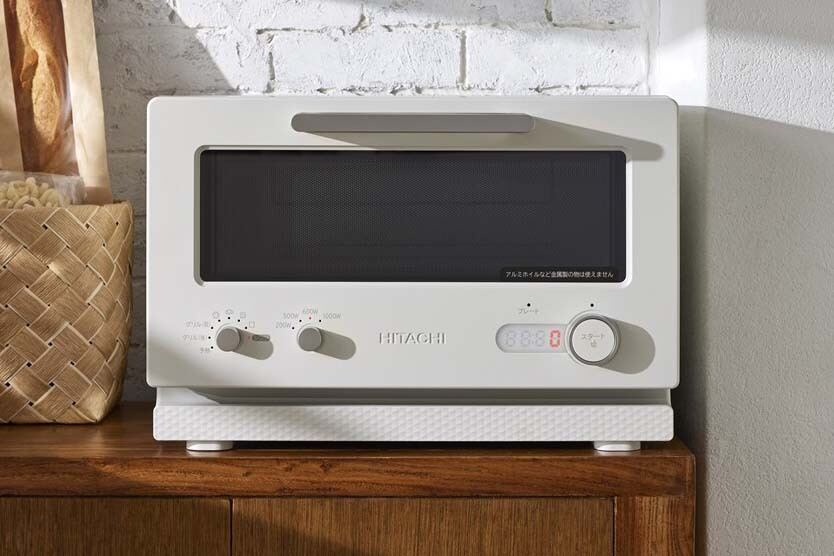 トースターと電子レンジが合体！ 日立、省スペースで済むトースター