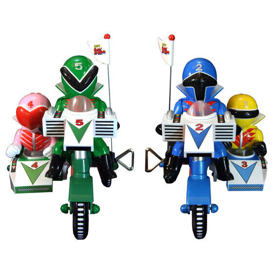 秘密戦隊ゴレンジャー』ゼンマイ式三輪車に乗ったソフビフィギュア「EX