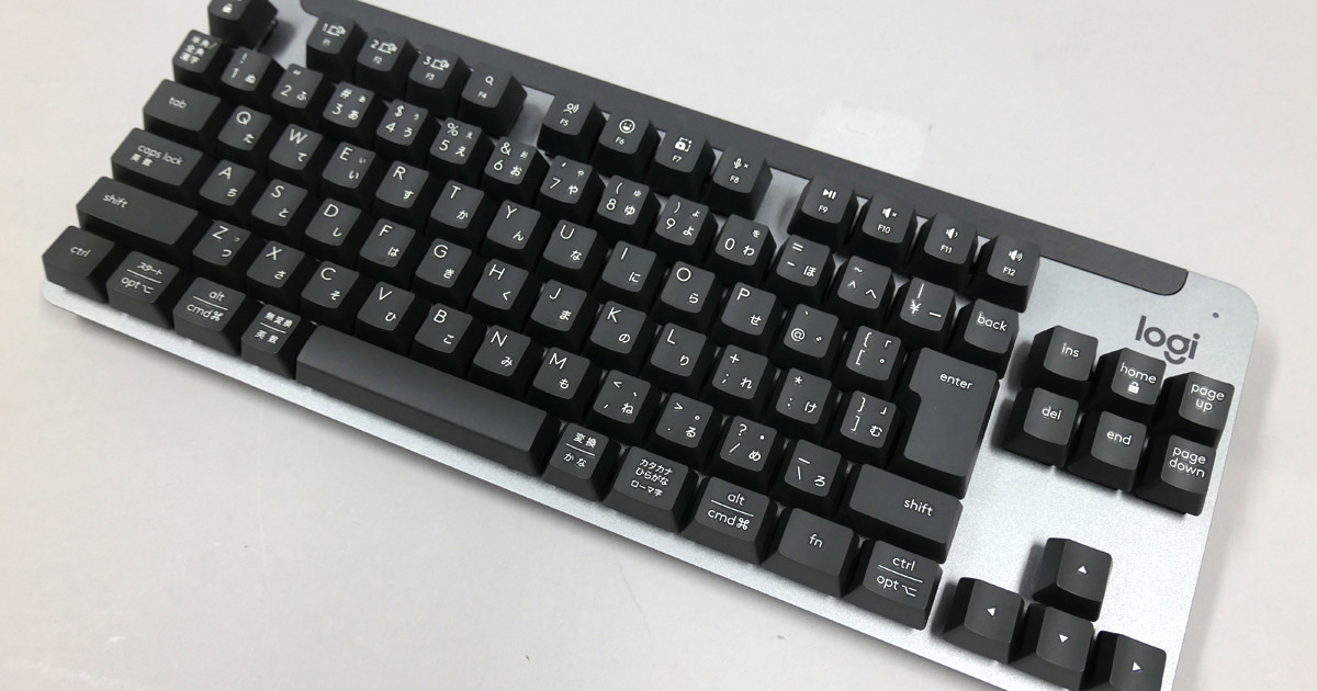 ロジクール、仕事に使える省スペース無線メカニカルキーボード「K855