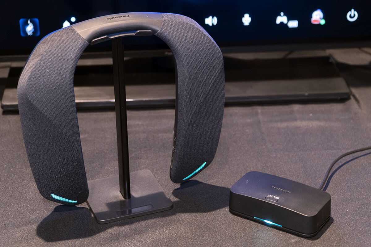 パナソニック、ワイヤレスでEQも使える新ゲーミングネックスピーカー